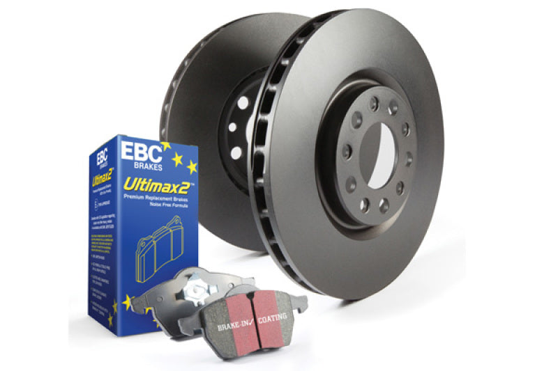 EBC Brake Pad and Rotor Kit with Ultimax Pads - Aramid Fiber - Brake-in Coating (Year/Make/Model)