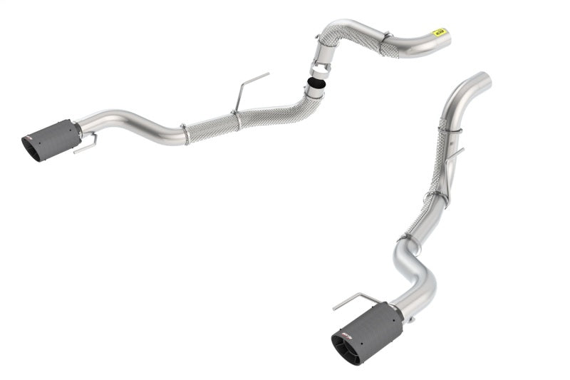 Borla 3in Tailpipe Assembly with Carbon Fiber Tips for 2017 Ford Raptor 3.5L AT RWD CC Short Bed and EC Standard Bed