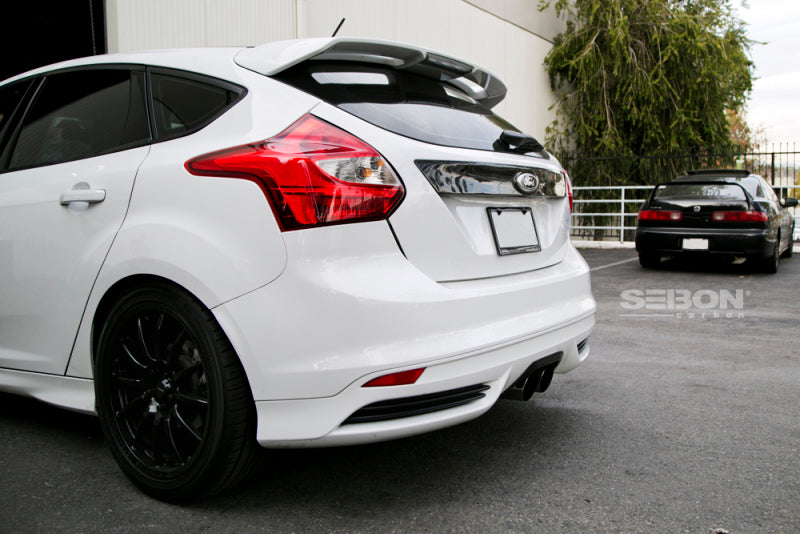 Seibon Carbon Fiber Tail Garnish for 12-13 Ford Focus 4 Door