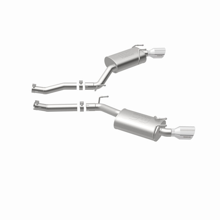 MagnaFlow Axle-Back Stainless Dual Split 4in Polished Tips for 10-15 Chevrolet Camaro Convert 3.6L V6 - OneFastShop