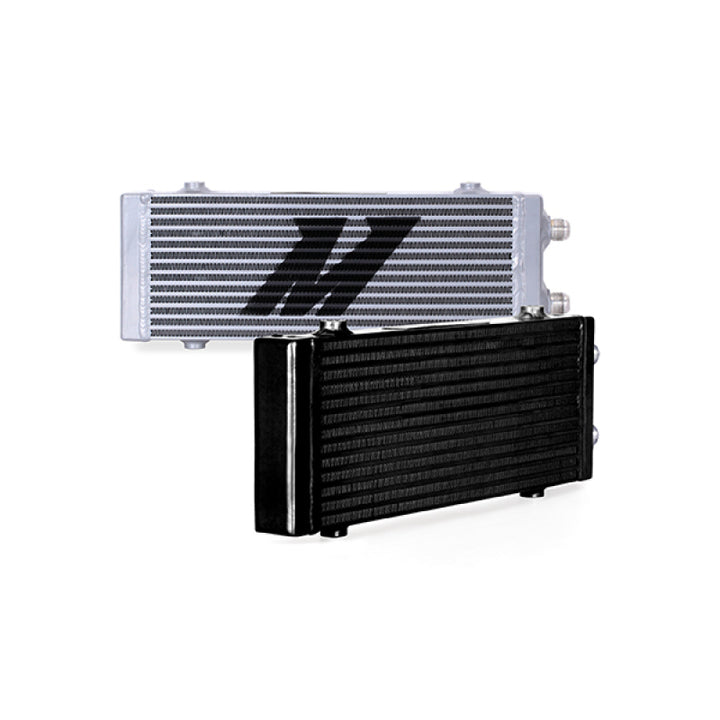 Mishimoto Oil Cooler Universal Medium Dual Pass Black - OneFastShop