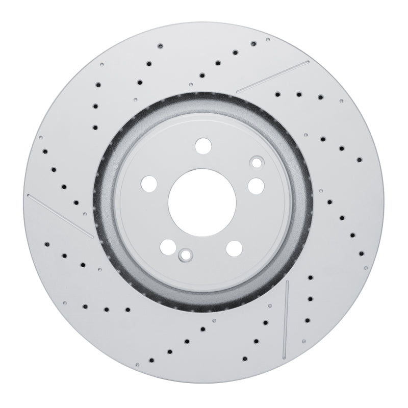 DFC GeoSPEC Coated Drilled and Slotted Rear Brake Rotor - Mercedes-Benz GLE53 AMG / GLS63 AMG 2021-2025