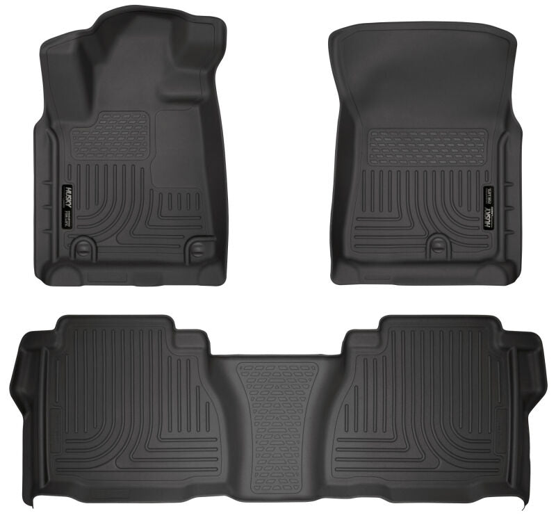 Husky Liners WeatherBeater Combo Black Floor Liners for 07-11 Toyota Tundra Double/CrewMax Cab - OneFastShop
