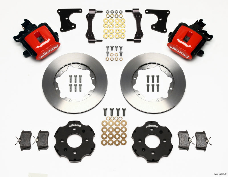 Wilwood Combination Parking Brake Rear Kit 11.00in Red for Honda Civic Integra Drum 2.71 Hub Offset