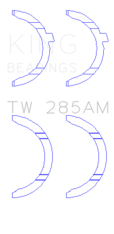 King Engine Bearings Thrust Washer Set for 94-01 Toyota 2.4L 2RZ-FE 2.7L 3RZ-FE 4Runner Tacoma Previa T100