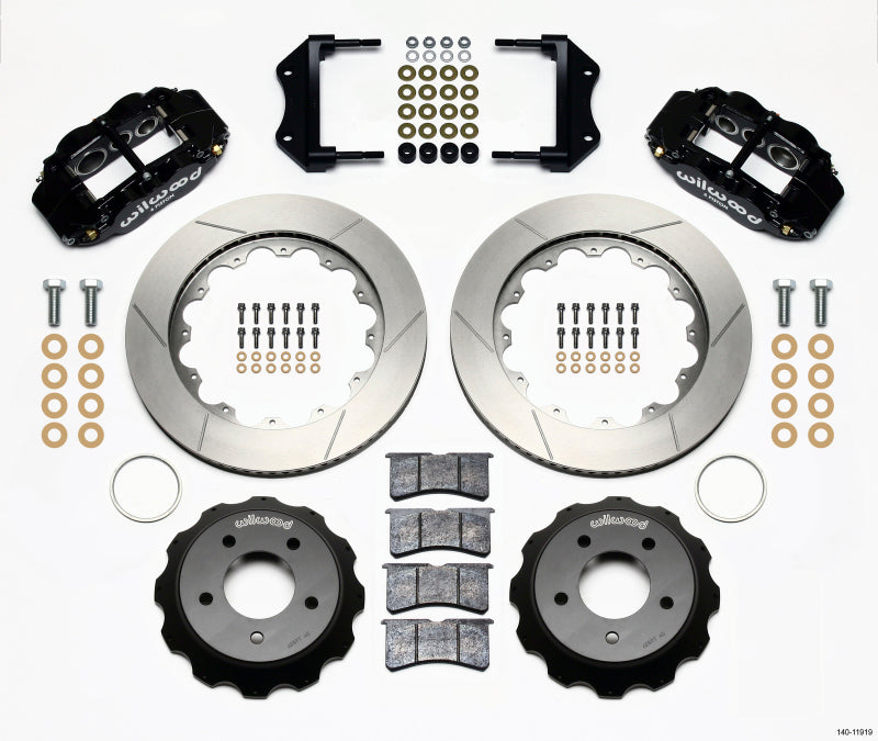 Wilwood Narrow Superlite 6R Front Hat Kit 14.00in for 84-87 Corvette C4 - OneFastShop