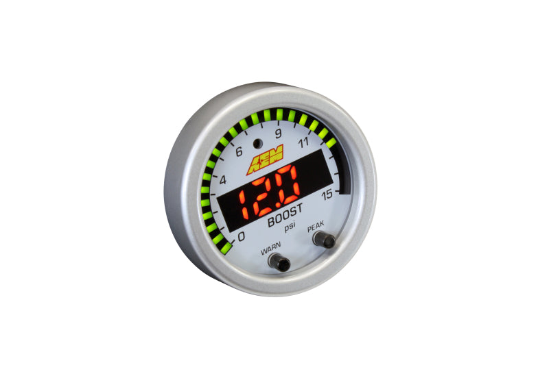 AEM X-Series Pressure Gauge Kit – 0–15 PSI