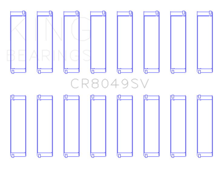King Engine Bearings N62/N63/S63 Rod Bearing Set for BMW 2008–2011 Size +.5 - OneFastShop