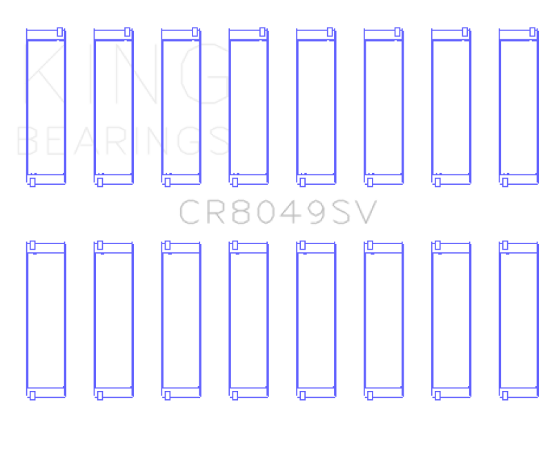 King Engine Bearings N62/N63/S63 Rod Bearing Set for BMW 2008–2011 Size +.5 - OneFastShop