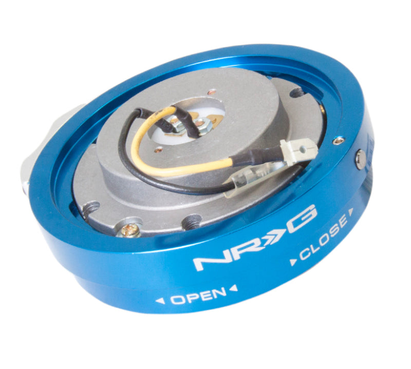 Nrg Thin Quick Release Blue - Quick Release Steering Wheel Hub