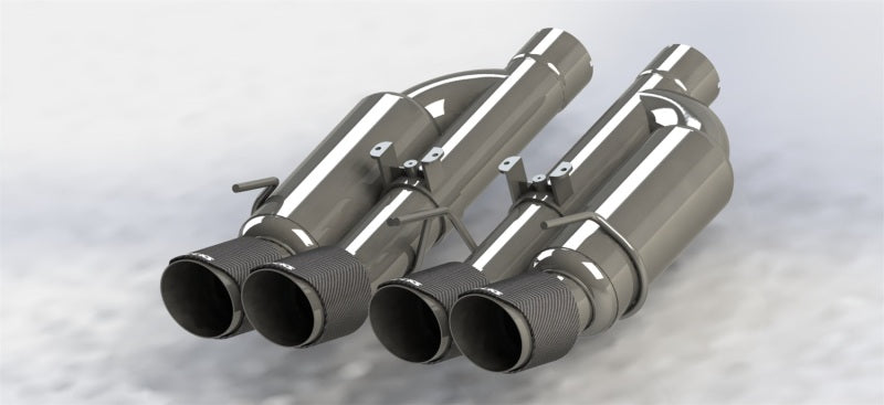 Kooks 3 Inch Valved Axle Back Exhaust with Stainless Steel Tips for 09-13 Chevrolet Corvette Z06 ZR1 - OneFastShop