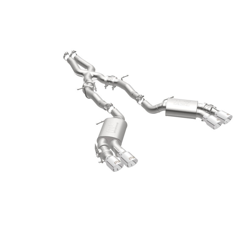 MagnaFlow Competition Cat Back Exhaust System 2016 Chevy Camaro 6.2L V8 Quad Polished Tips - OneFastShop