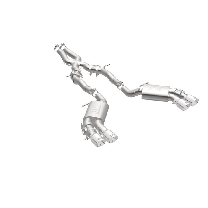 MagnaFlow Competition Cat Back Exhaust System 2016 Chevy Camaro 6.2L V8 Quad Polished Tips - OneFastShop