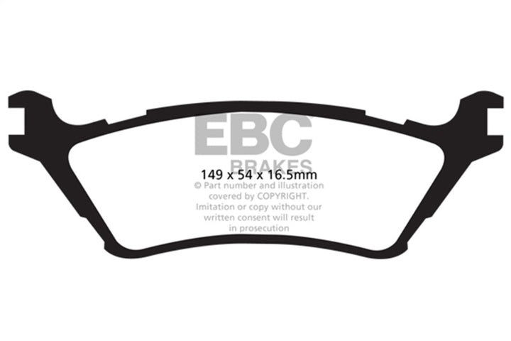 EBC Greenstuff Rear Brake Pads for 2012-2021 Ford F150 2.7 Twin Turbo 2WD - OneFastShop