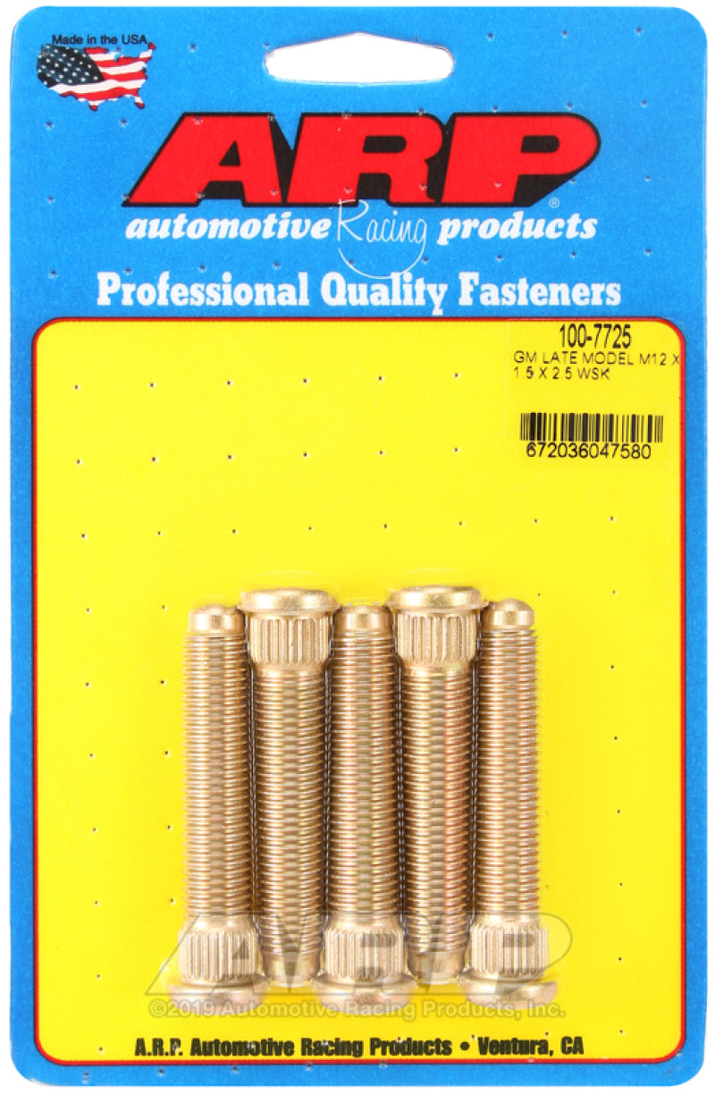 ARP Wheel Stud Kit - M12x1.50, 2.500 in Underhead Length - 5 Pack, image 2