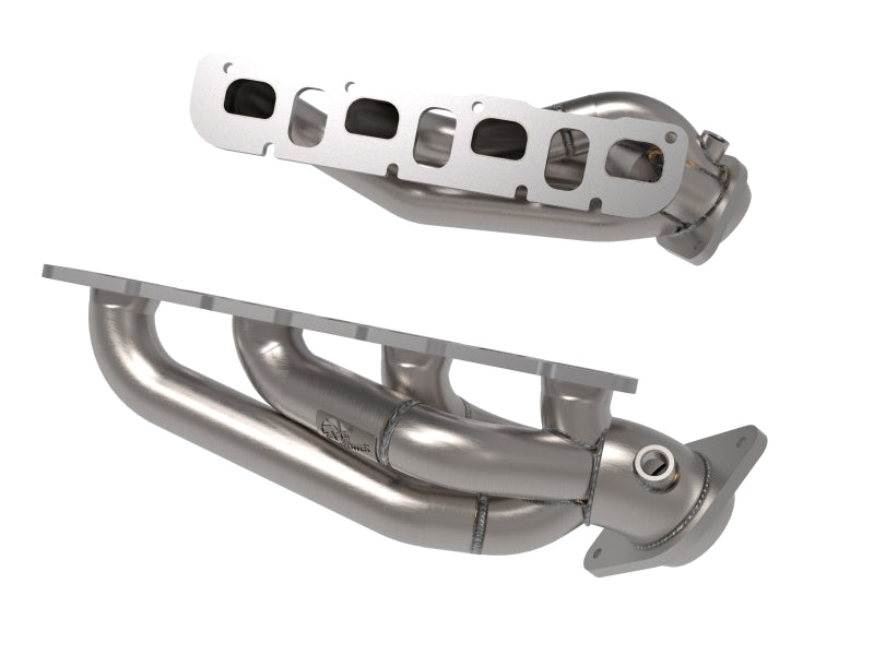 aFe 21-22 Jeep Wrangler 392 Twisted Steel Header 1-7/8 IN to 2-3/4 IN 304 with Raw Finish