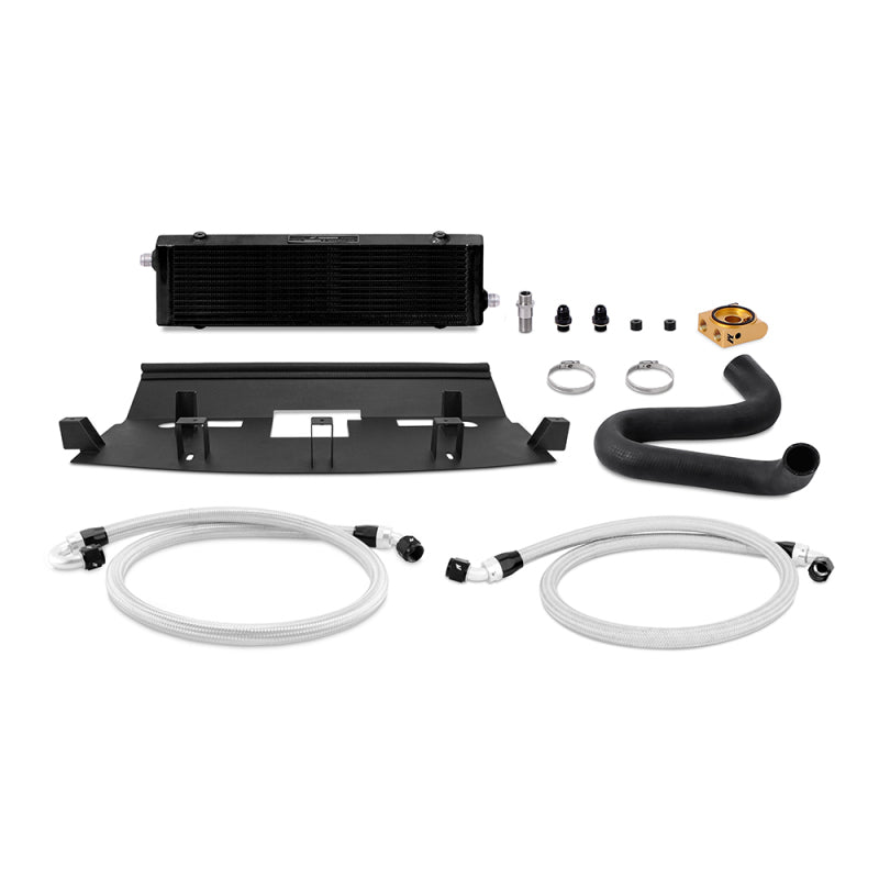 Mishimoto Thermostatic Oil Cooler Kit - Ford Mustang GT 2018-2023 - Black