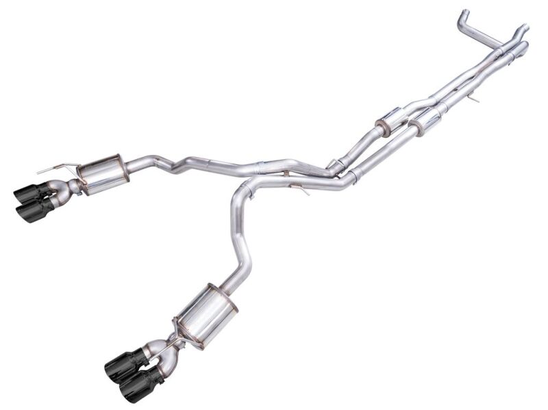 AWE 0FG Edition Cat-Back Exhaust - Chevy Suburban / GMC Yukon XL 6.2L 2021-2026 - Quad Diamond Chrome Tips