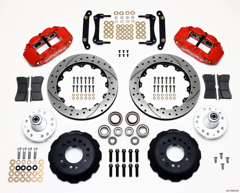 Wilwood Forged Narrow Superlite 6R Front Hub Kit 12.88in - Chevrolet Camaro / Caprice / Pontiac Firebird 1979-1990 - Drilled