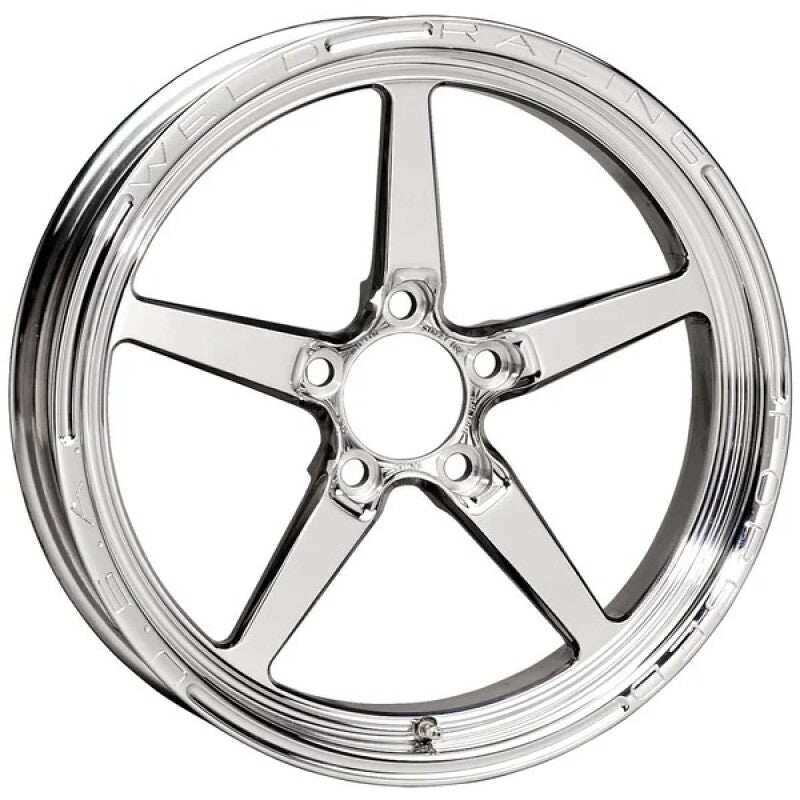Weld Alumastar 1-Piece 18x6 / 5x115 BP / 2.7 Inch BS Polished Wheel - Non-Beadlock