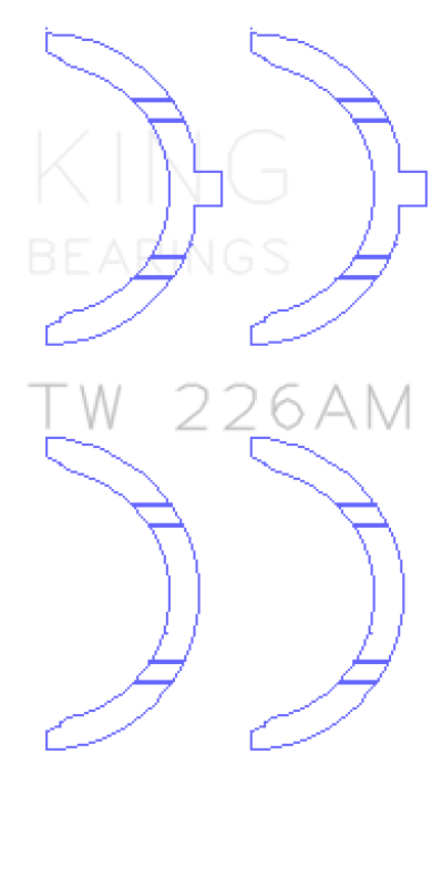 King Engine Bearings Thrust Washer Set for Toyota 3SGTE - Fits Various Toyota Models