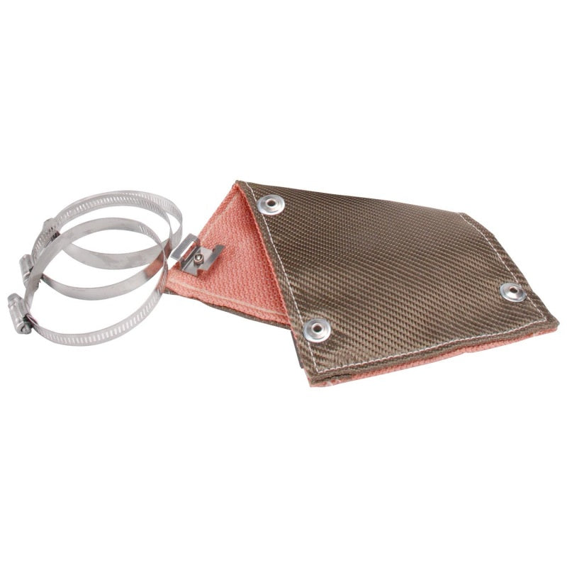 DEI Pipe Shield w/Stainless Steel Clamps - 6in x 12in - Titanium.