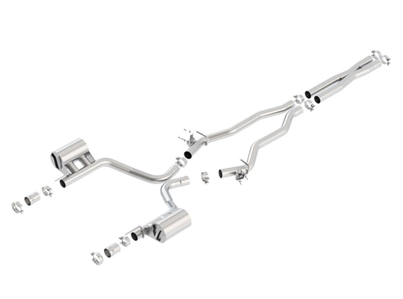 Borla ATAK Cat-Back Exhaust - Dodge Charger, Chrysler 300 2015-2023 - Chrome Tips