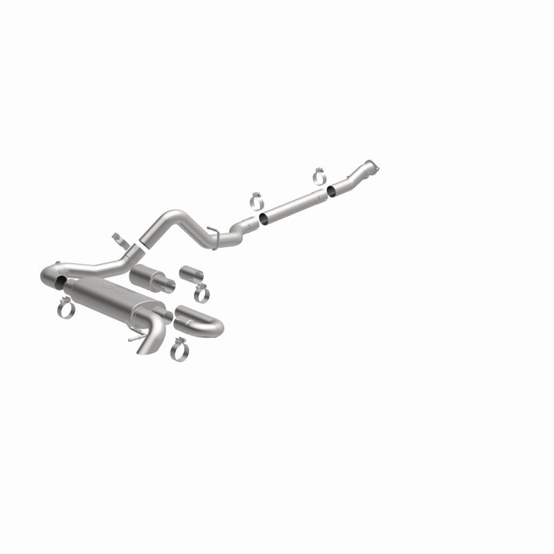 MagnaFlow Overland Series Cat-Back Exhaust for 2021 Ford Bronco - Single Straight Driver Exit - OneFastShop