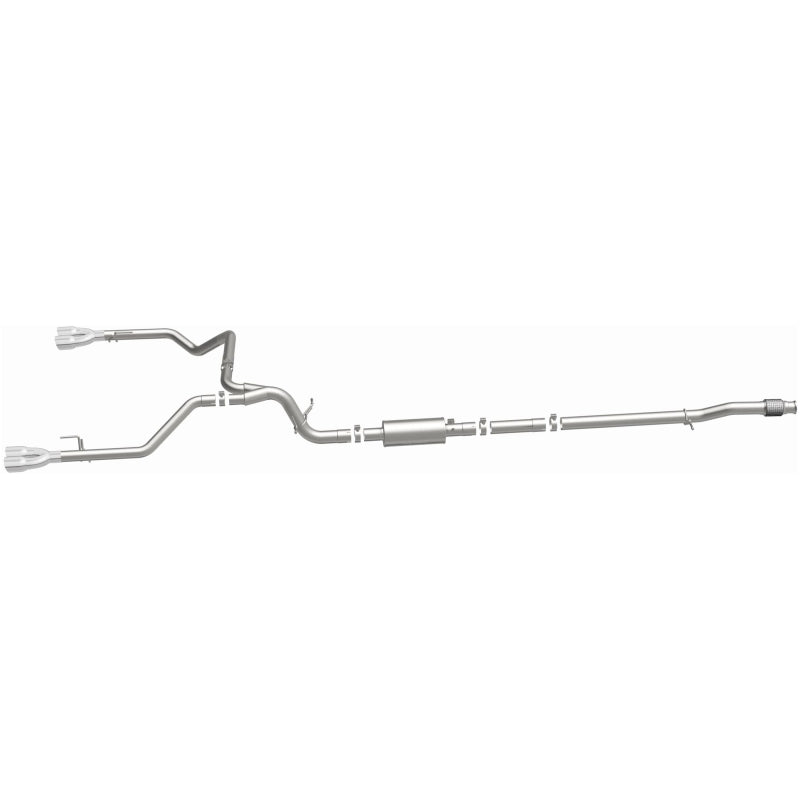 Magnaflow Street Series Quad Split Rear Exhaust for 2019-2024 Chevy Silverado 1500 V8 5.3L with Polished Tips