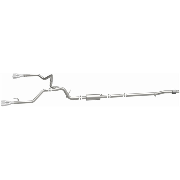 Magnaflow Street Series Quad Split Rear Exhaust for 2019-2024 Chevy Silverado 1500 V8 5.3L with Polished Tips
