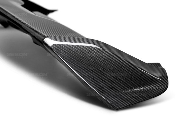 Seibon Carbon Fiber Rear Spoiler for 2015-2017 Ford Focus ST/RS Hatchback (3rd Brake Light Not Included) - OneFastShop