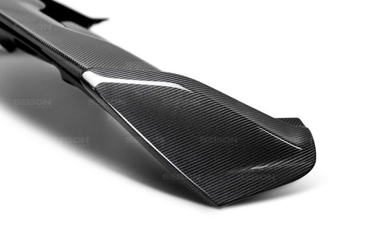 Seibon Carbon Fiber Rear Spoiler for 2015-2017 Ford Focus ST/RS Hatchback (3rd Brake Light Not Included) - OneFastShop