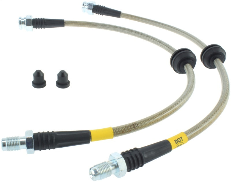 StopTech Stainless Steel Front Brake Lines for 2013-2014 Ford Focus ST Euro Only - OneFastShop