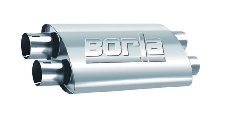 Borla Turbo XL Muffler with 2.25in Dual In/Out - 19in x 9.5in x 4in