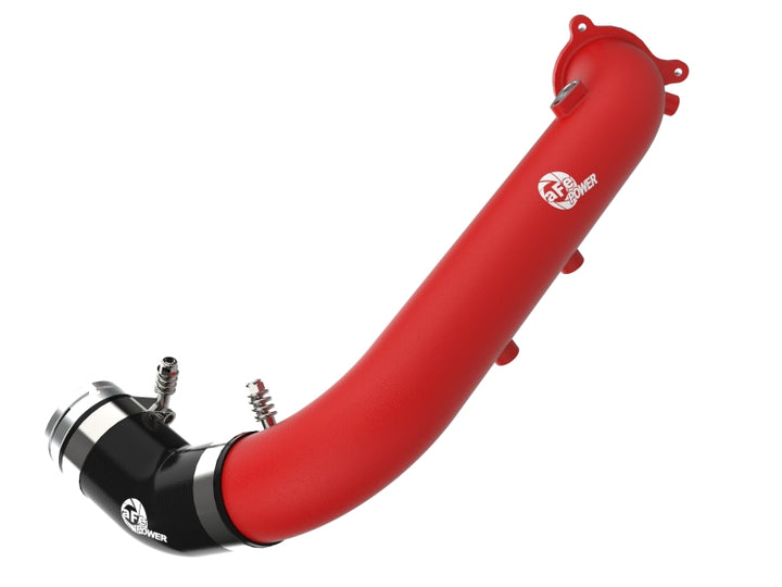 Afe BladeRunner Red 2-3/4in Aluminum Charge Pipe for 2021 Toyota Supra GR (A90) I4-2.0L (T) B48 - OneFastShop