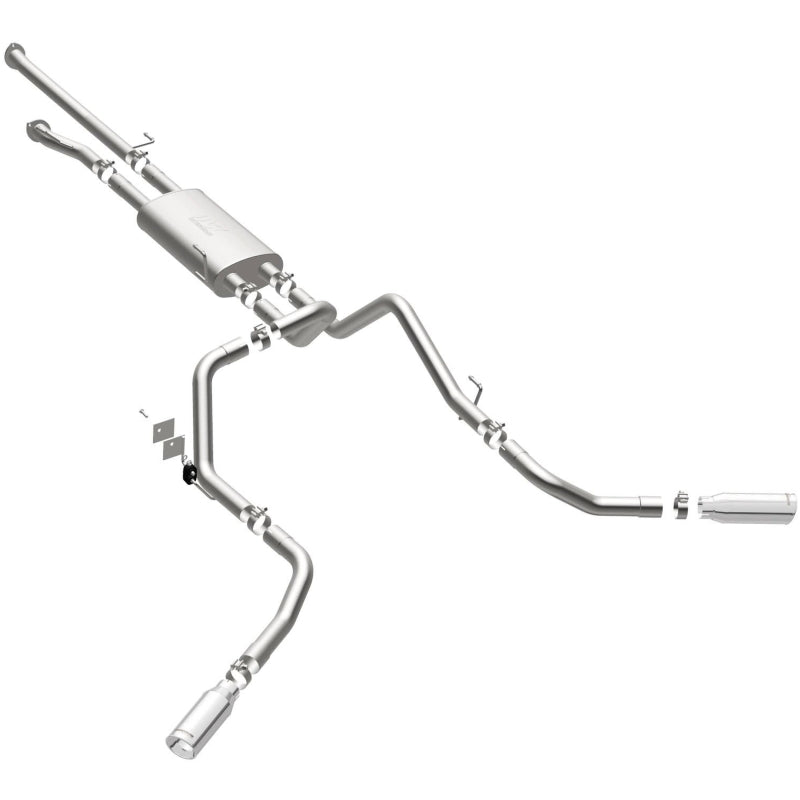 Magnaflow Street Series Cat-Back Exhaust System for Toyota Tundra 4.6L/5.7L V8 SS 2.5 Dual Split Rear 4in Tip - OneFastShop
