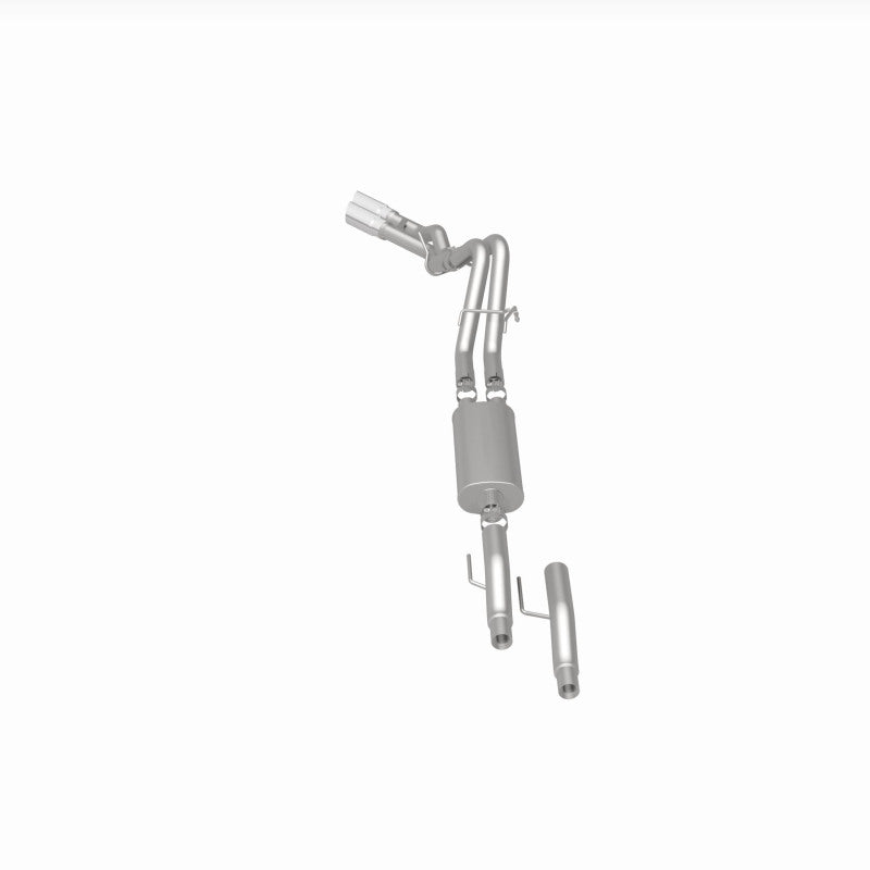 Magnaflow SS Catback Exhaust Dual Same Side Exit 3.5in Tips for 2011-2014 Ford F-150 3.7L 5.0L 6.2L - OneFastShop