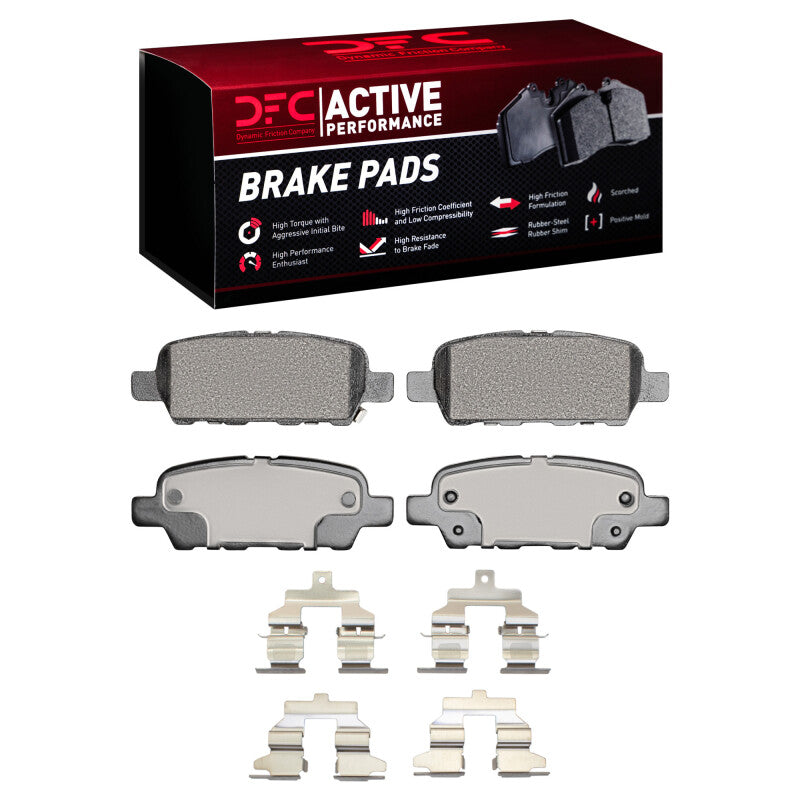 DFC 02-25 Nissan Juke Rear Active Performance Pads And Hardware Kit