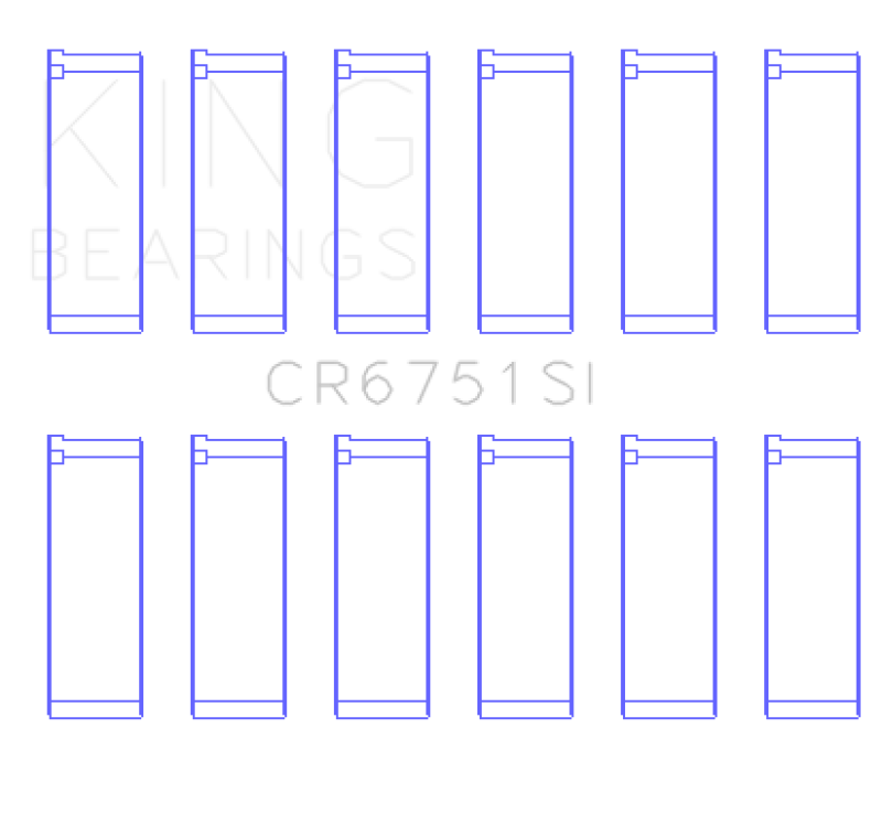 King Engine Bearings Rod Bearing Set Size STD for 97-07 Ford 2.5L/2.9L/3.0L Compatible with Multiple Models