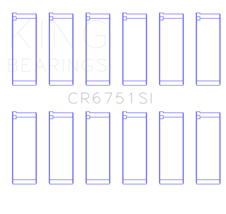 King Engine Bearings Rod Bearing Set Size STD for 97-07 Ford 2.5L/2.9L/3.0L Compatible with Multiple Models