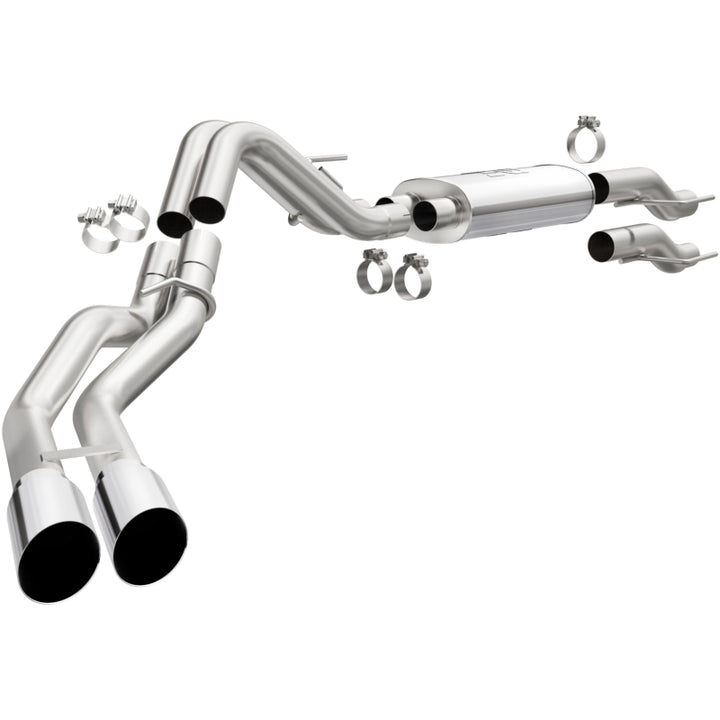 Magnaflow Street Series Cat-Back Exhaust System for 15-21 Ford F-150 SS Polished Rear Exit - OneFastShop