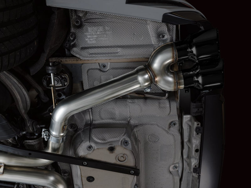 AWE Tuning Track Edition Exhaust - Audi C8 S6/S7 2.9T V6 AWD - Diamond Black Tips