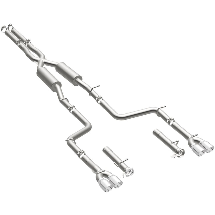 Magnaflow Cat-Back Exhaust System SS 2.5in Quad Split Rear 3.5in Tip for 2015 Dodge Challenger R/T 5.7L - OneFastShop