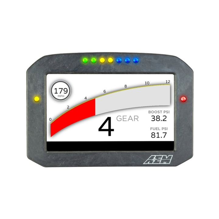 AEM CD-7LG Carbon Logging Digital Dash Display W/ Internal 20Hz GPS & Antenna