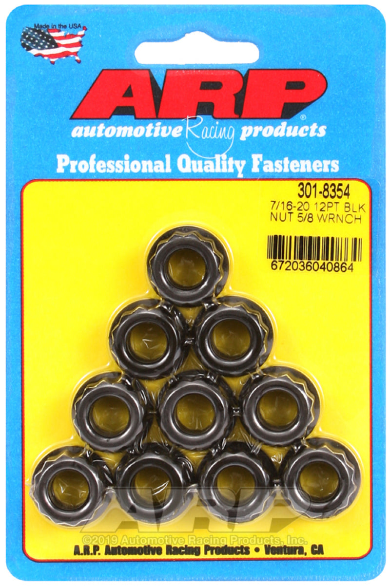ARP Nut Kit 7/16-20 12-Point 5/8 Socket Hardware Set - OneFastShop