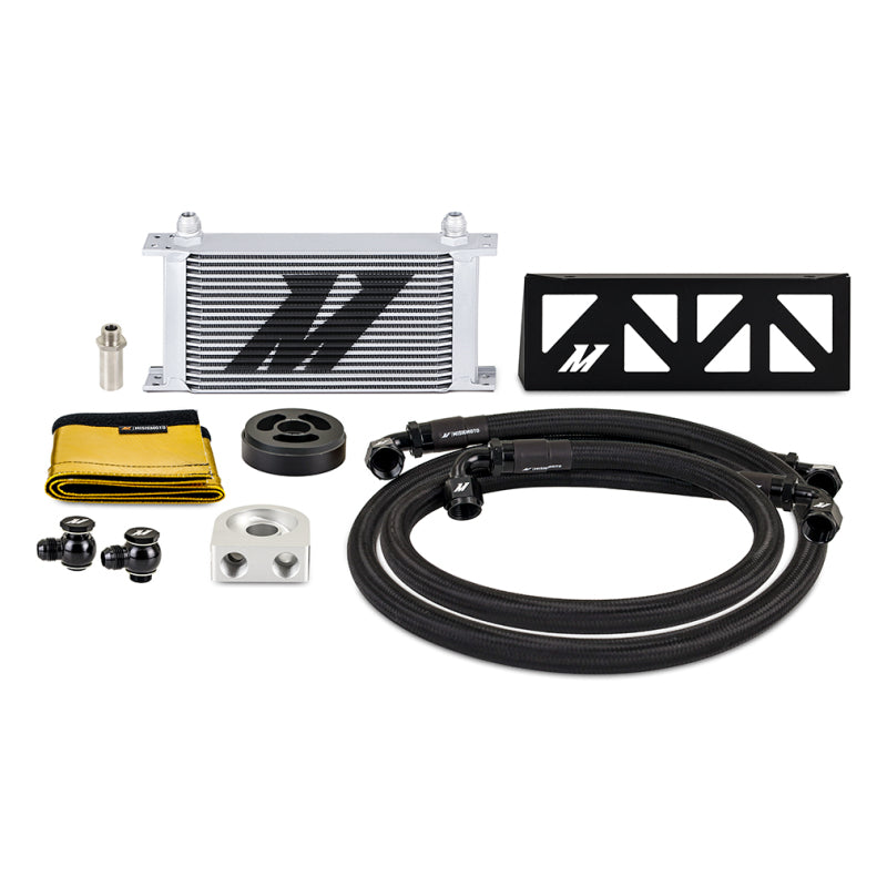Mishimoto Oil Cooler Kit with 19-Row Cooler - Silver for 2022+ Subaru BRZ/Toyota GR86 - OneFastShop