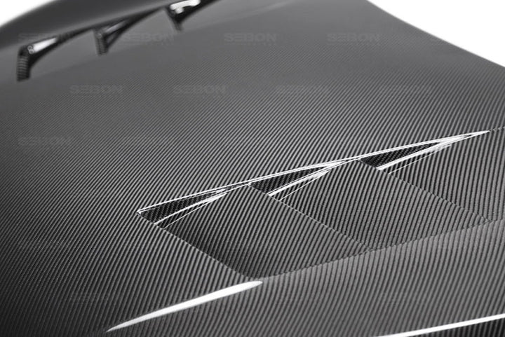 Seibon TS-Style Carbon Fiber Hood for 2016-2018 Honda Civic Coupe/Sedan/Hatchback - OneFastShop