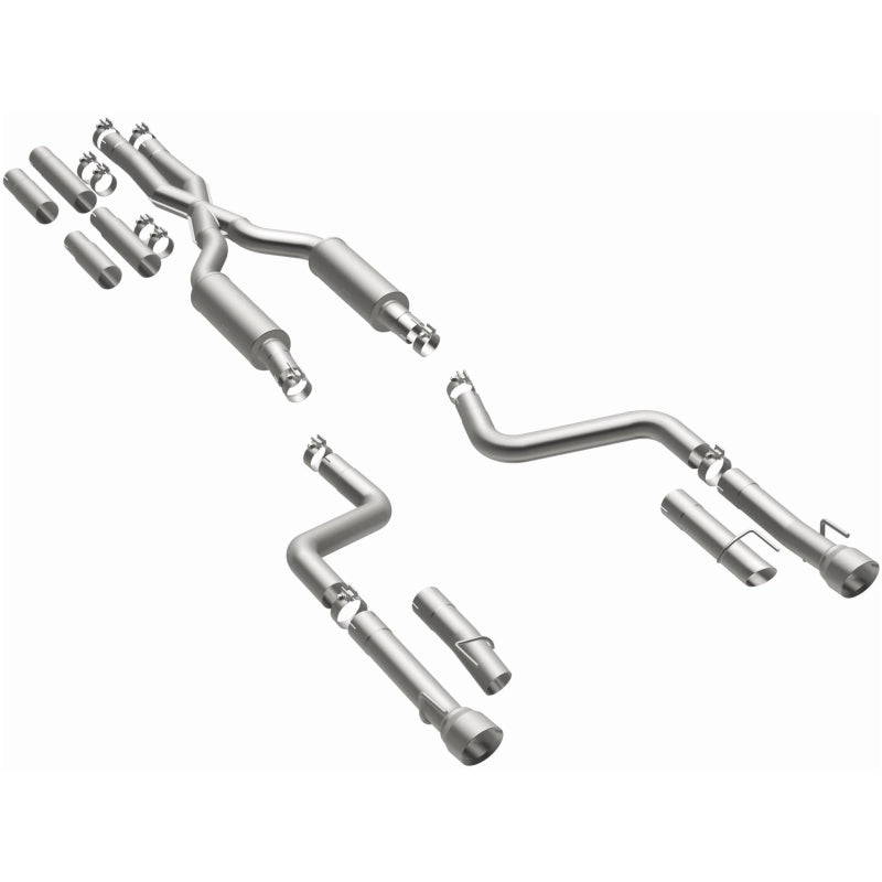MagnaFlow Cat-Back Exhaust System 409 SS Polished 3in Quad Tips - 2017+ Dodge Charger