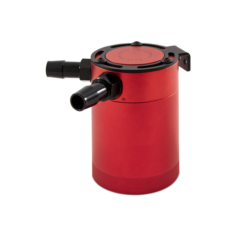 Mishimoto Compact Baffled Oil Catch Can - Red - 2-Port - OneFastShop