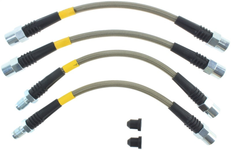Stoptech Rear Stainless Steel Brake Line Kit for 87-91 BMW M3 / 89-94 325/328 Series E30 E36 - OneFastShop